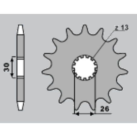 CHT priekinė žvaigždė 2130 17 TRIUMPH (4057-17) (JTF1183.17)