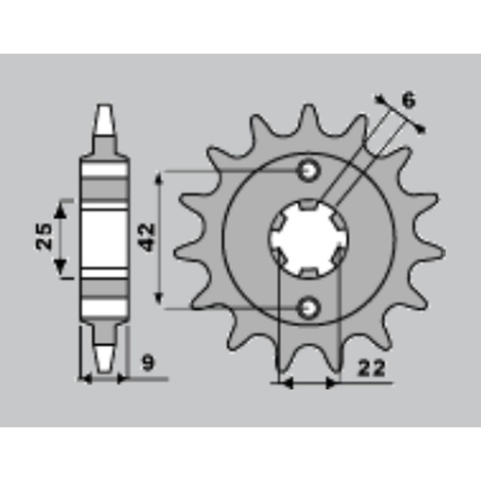CHT front sprocket 276 15 HONDA CB250N 81-83 (JTF276.15)