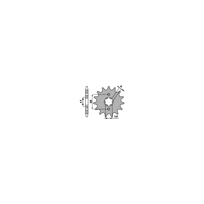 PBR front sprocket 2118 13 18NC HONDA TRX 90 93-08, CRF 125 '15-20 (pitch 428) (JTF277.13)