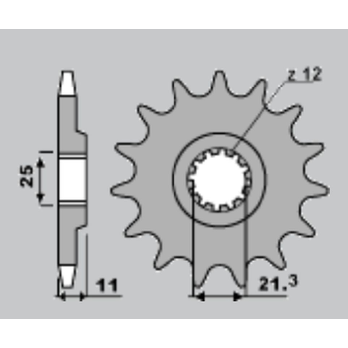 JR front sprocket 727 14 HUSQVARNA TE/TC (JTF824.14)