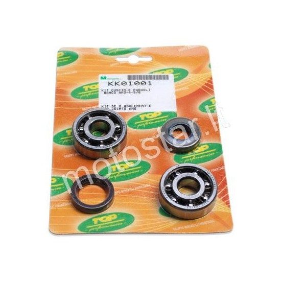 Minarelli AM6 crankshaft Top Performances (SKF C3 TN9) bearing set