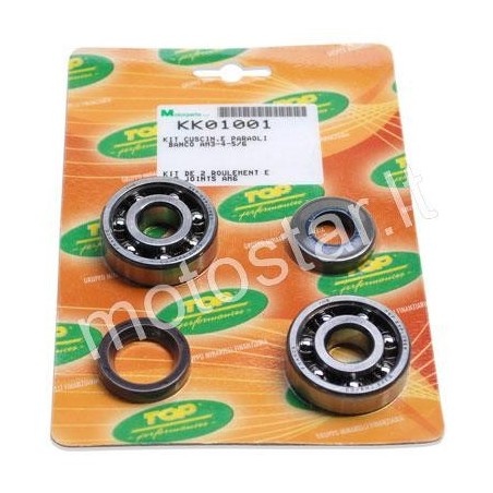 Minarelli AM6 crankshaft Top Performances (SKF C3 TN9) bearing set