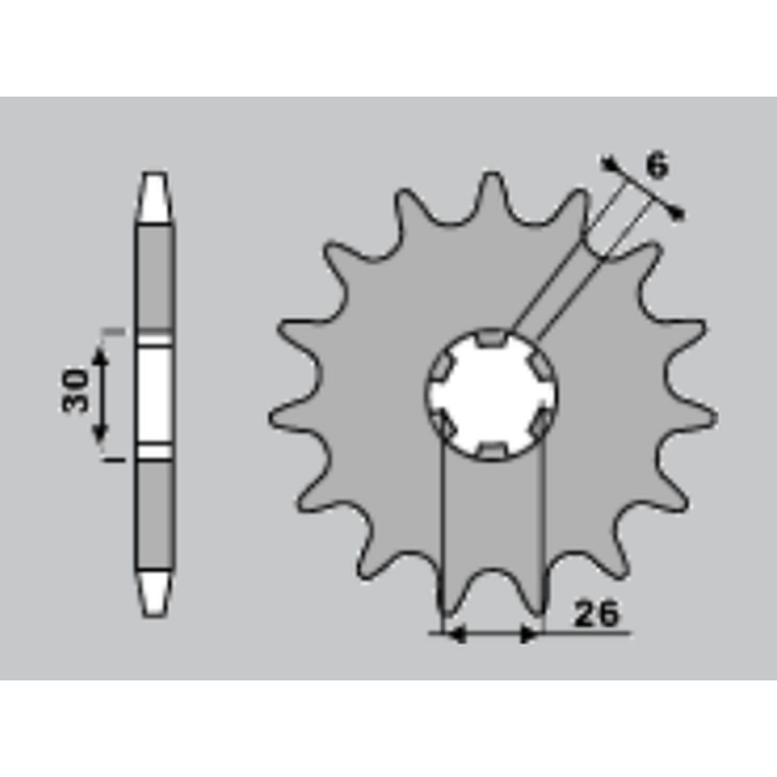 CHT front sprocket 568 17 YAMAHA XS 650 75-83, XS 500 (568-17) (JTF568.17)