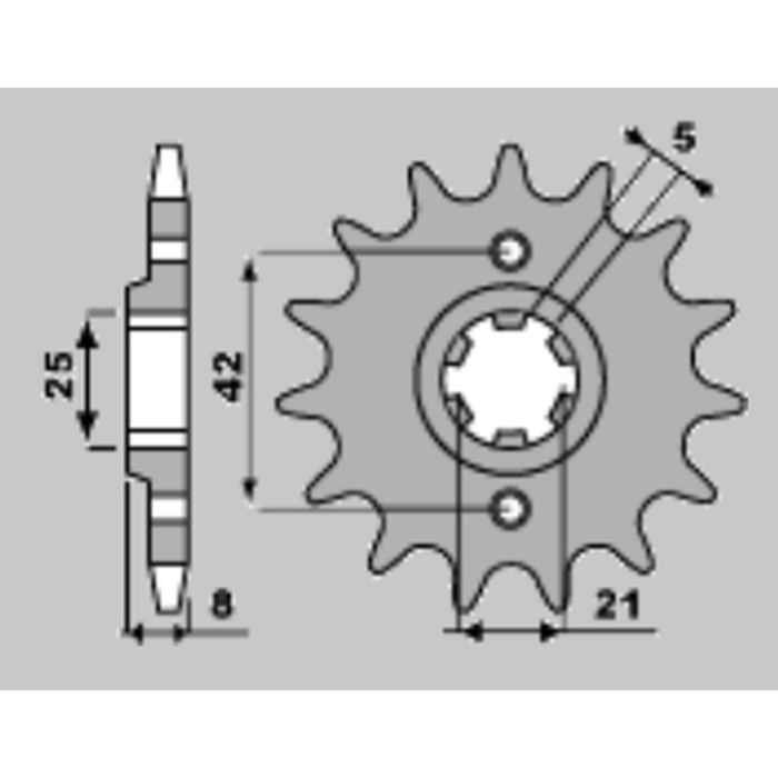 JR front sprocket 575 15 YAMAHA XT 600 '83-'86 (JTF575.15)
