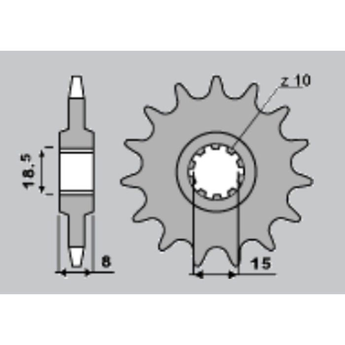 JR front sprocket 599 13 APRILIA 50