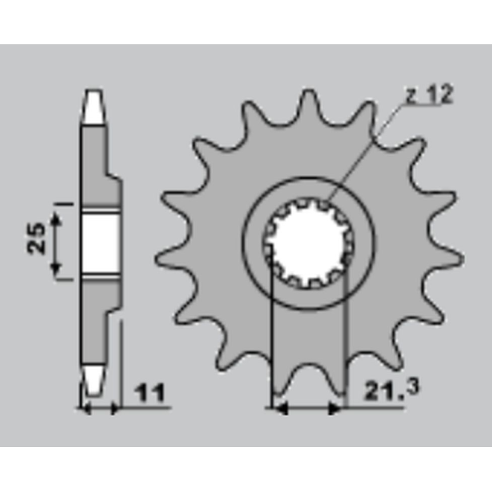 JR front sprocket 727 15 (82415JT) HUQVARNA TE/TC (JTF824.15)