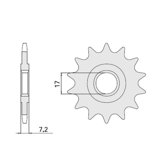 CHT front sprocket 600 13 APRILIA 50 (4020-13)