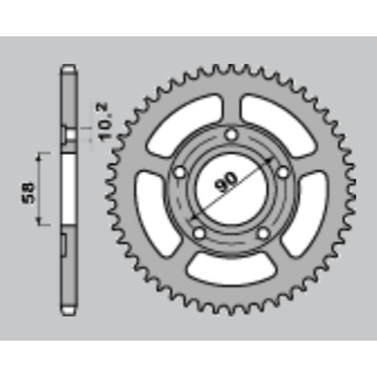 JR front sprocket 281 13 (28113JT) HONDA XR 600R, XL 600 R/RM/LM