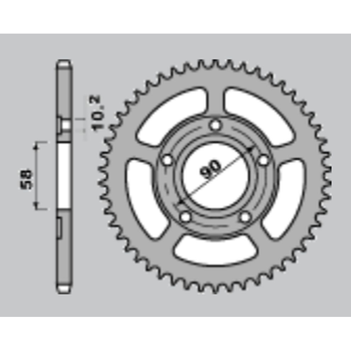 JR front sprocket 281 13 (28113JT) HONDA XR 600R, XL 600 R/RM/LM