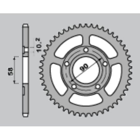 JR front sprocket 281 13 (28113JT) HONDA XR 600R, XL 600 R/RM/LM