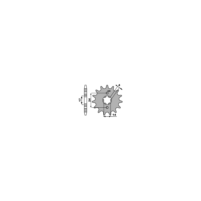 PBR front sprocket 2153 12 18NC APRILIA RS 50 (06-08) (pitch 420)