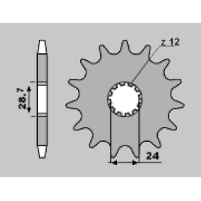 CHT front sprocket 526 16 526/16T
