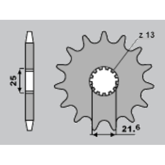 CHT front sprocket 566 17 (A4250566170)