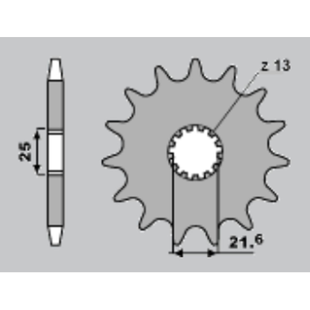 CHT front sprocket 566 17 (A4250566170)