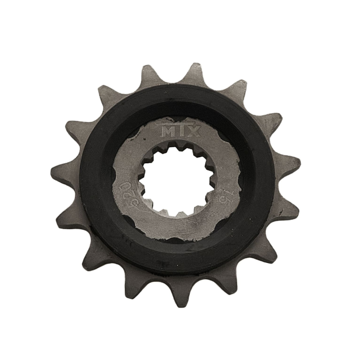 MTX front sprocket 564 15 with rubber SUZUKI DL 650 '04-'20, GSF 650 BANDIT '07-'15, SV 650 '99-'10 (STD) (JTF520.15RB) (step