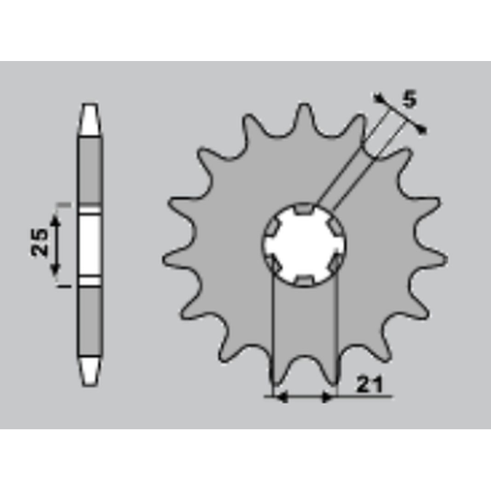 CHT front sprocket 567 16 YAMAHA XS 400 (567-16) (JTF567.16)