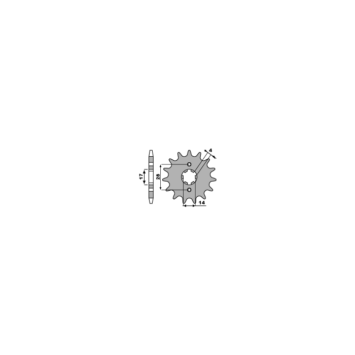 PBR front sprocket 2107 12 18NC (pitch 420)