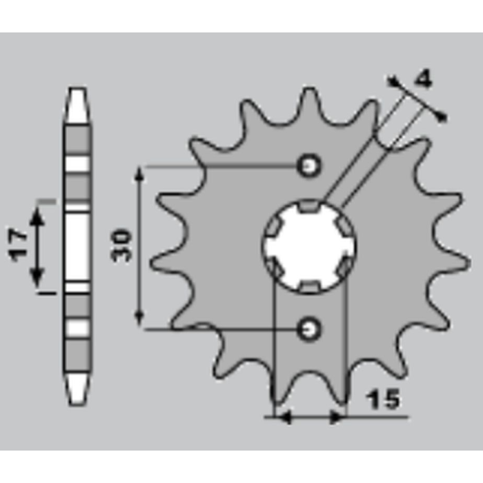 PBR front sprocket 274 15 18NC HONDA MTX 80 R2 87-92 (pitch 428)