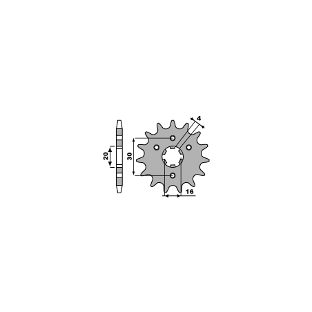 PBR front sprocket 517 13 18NC (pitch 428)