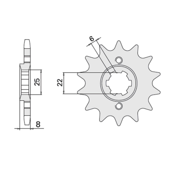 CHT front sprocket 281 15 HONDA (306-15) (JTF281.15)