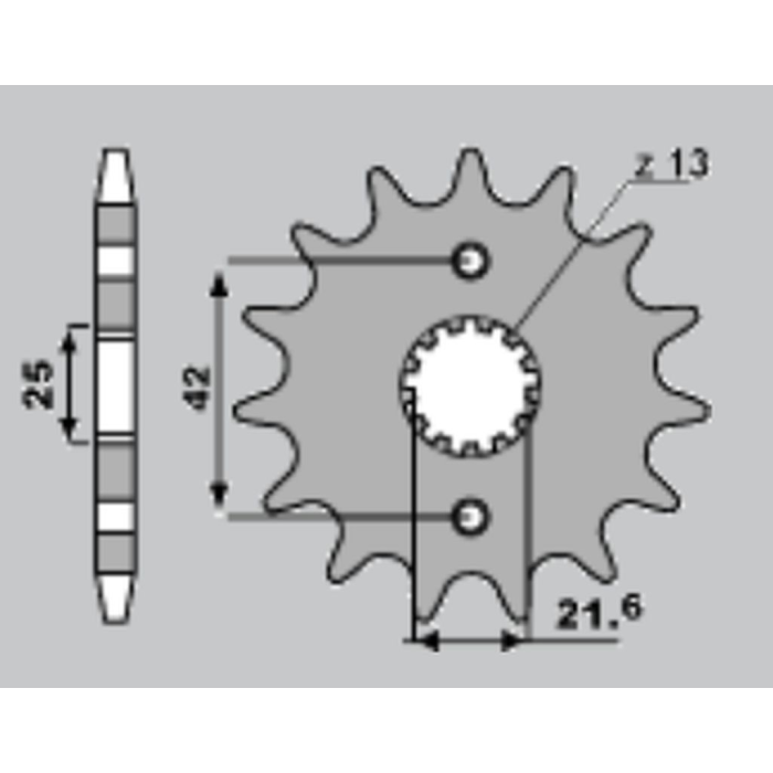 CHT front sprocket 513 16 ZKAWASAKI ZZR 600, ZXR 750 (A4250513160)