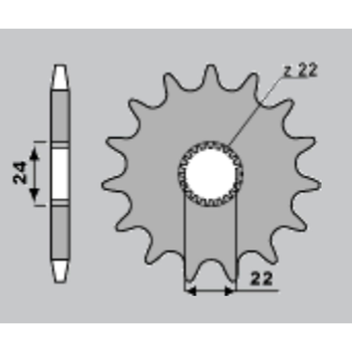 JR front sprocket 406 15 APRILIA 125 (39415JT)