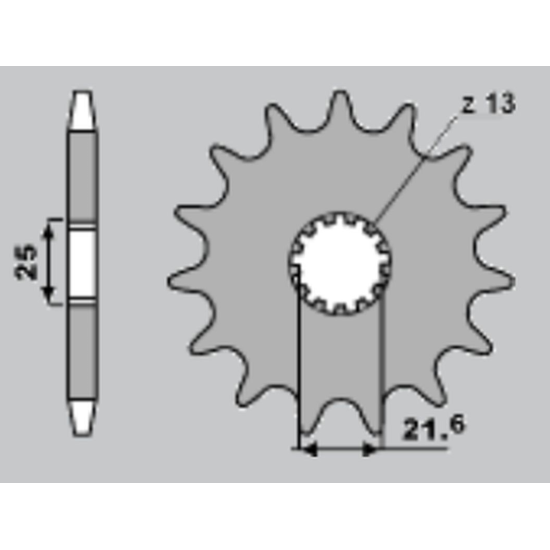CHT front sprocket 566 16 (JTF566.16)
