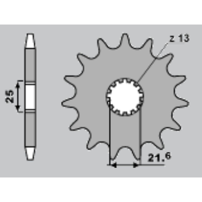 CHT front sprocket 566 16 (JTF566.16)