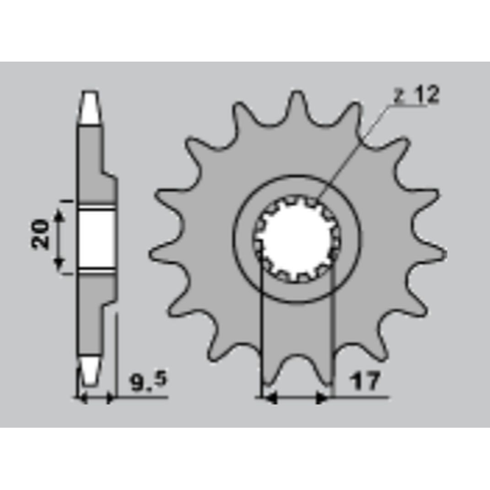 JR front sprocket 2084 13