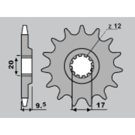JR front sprocket 2084 13