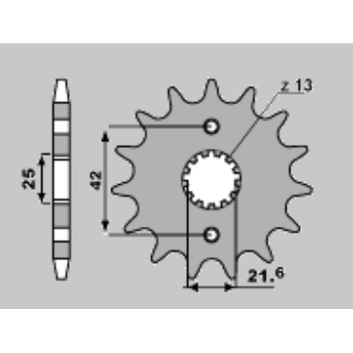 JR front sprocket 513 15 (51915JT) KAWASAKI ZZR 600 '90-'92, YAMAHA THUNDERCAT