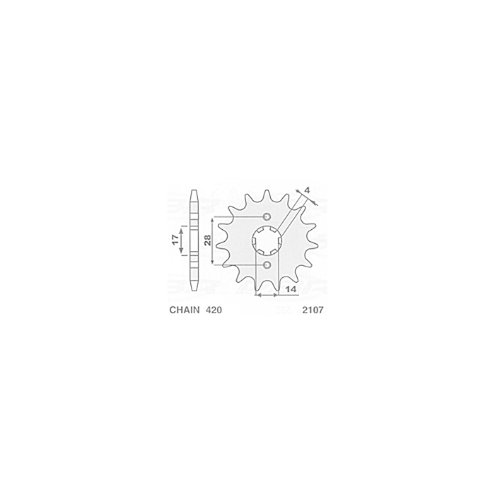 S front sprocket 2107 11 (JTF1127.11)