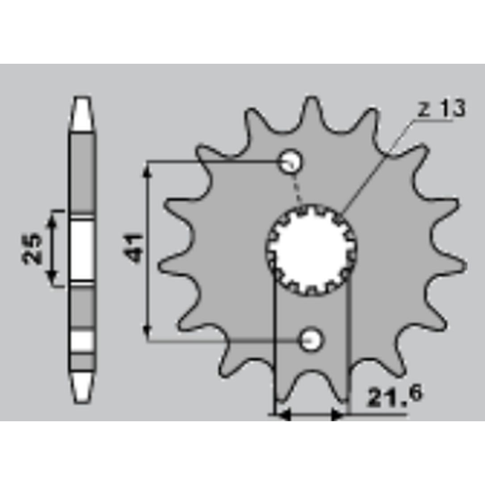 CHT front sprocket 438 14 (A4250436140) SUZUKI DR 650