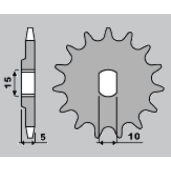 CHT front sprocket 590 12 (A4250590120) BENELLI FANTIC