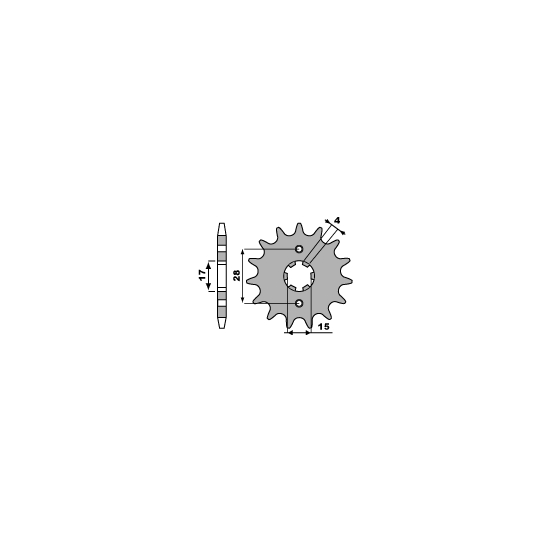PBR front sprocket 272 14 (pitch 420)