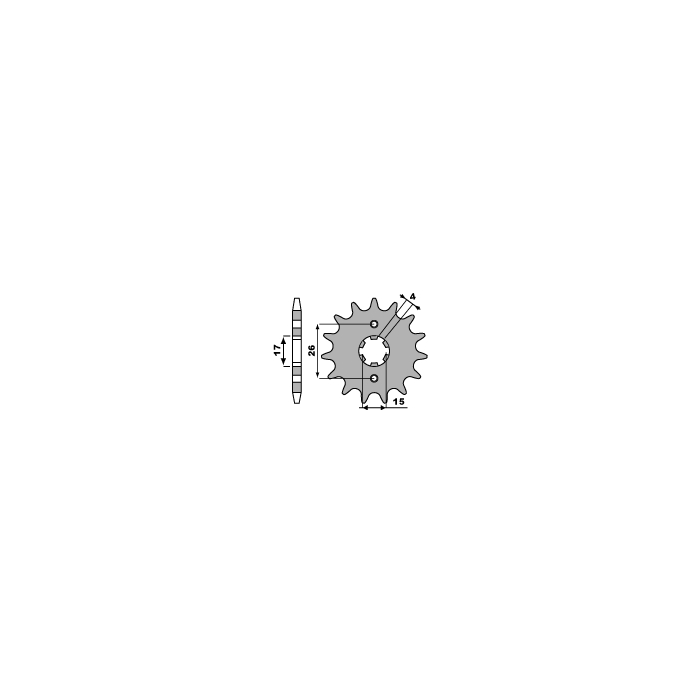 PBR front sprocket 261 13 (pitch 420)