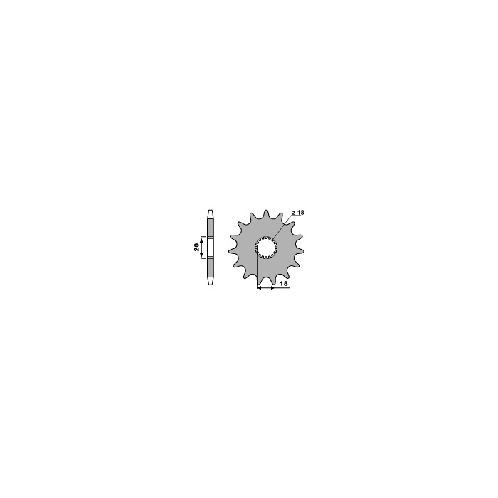 PBR front sprocket 426 14 18NC (pitch 428)