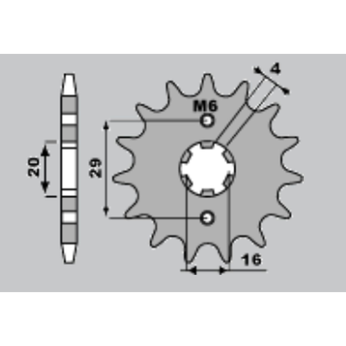 JR front sprocket 425 13 SUZUKI TS 125R/X '90-'96 (JTF425.13)