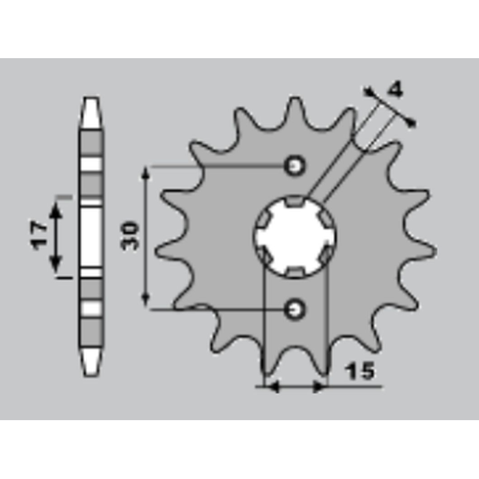 JR front sprocket 274 15 (27415JT) HONDA MTX 80 R2