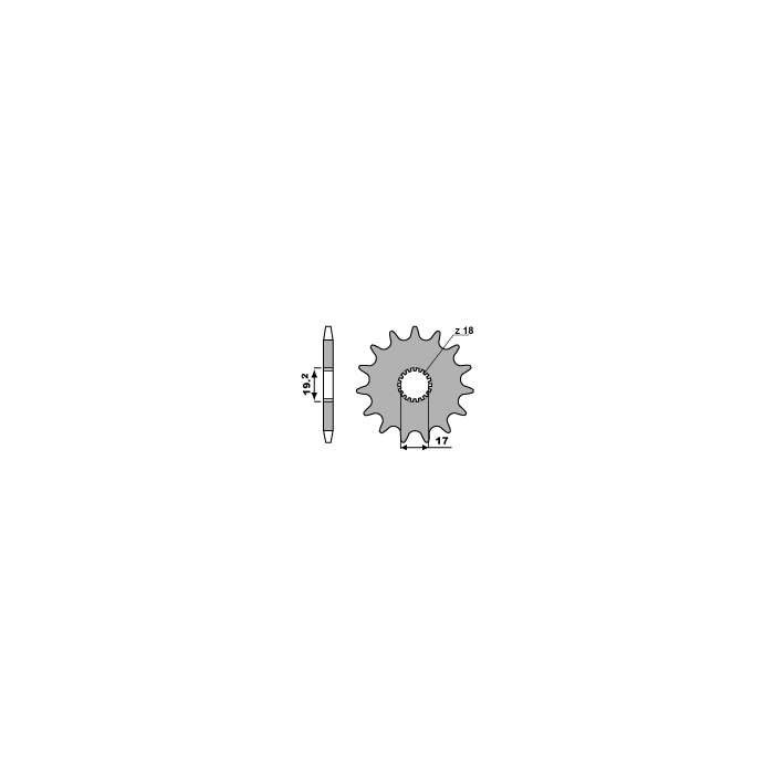 PBR front sprocket 515 11 GARELLI 50
