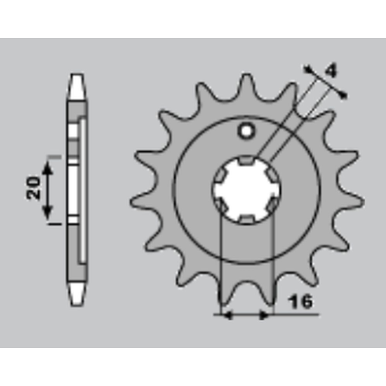 JR front sprocket 555 15
