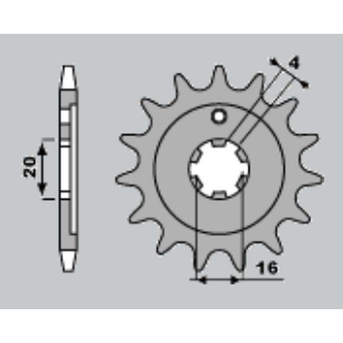 JR front sprocket 555 15