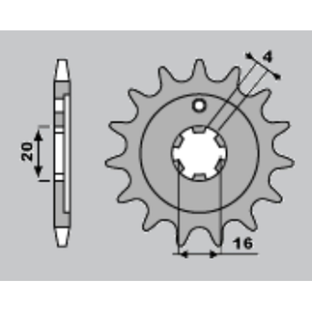 JR front sprocket 555 15