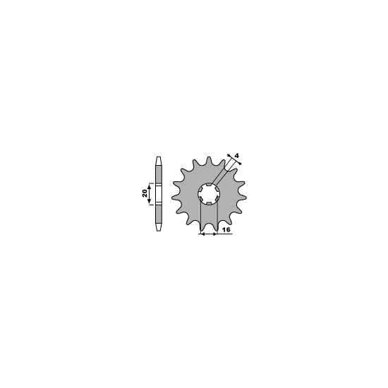 PBR front sprocket 560 15 18NC (pitch 420)