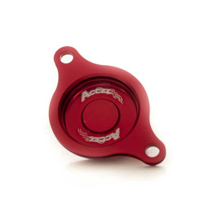 ACCEL tepalo filtro dangtelis HONDA CRF 450R '09-16 spalva raudonas