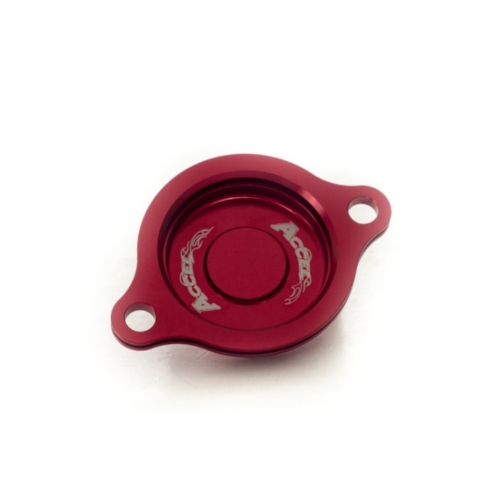 ACCEL tepalo filtro dangtelis HONDA CRF 250R '10-17 spalva raudonas