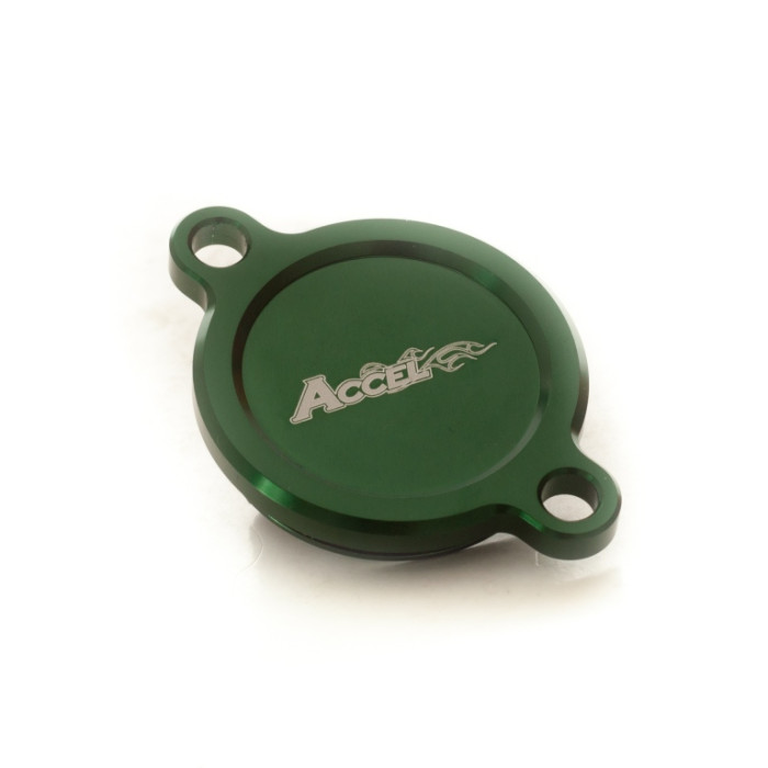ACCEL nuolaida tepalo filtro dangtelis KAWASAKI KXF 450 '16-20 spalva ZIELONY
