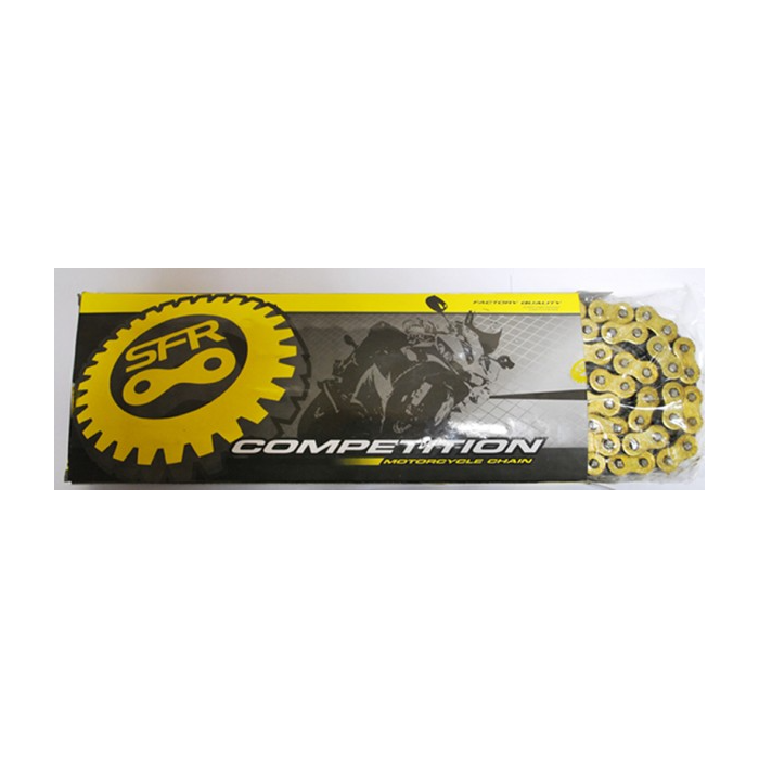 SFR 520H-118 chain (118 links) without O-ring (up to 250cc 20 HP) color gold (520/118)