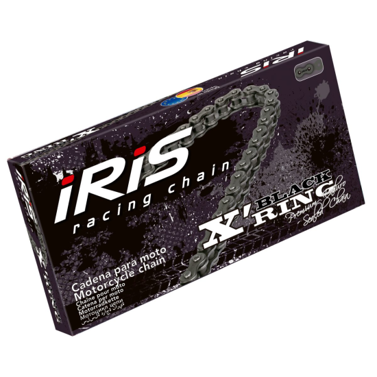 IRIS 530 XR-110 chain (110 links) X-RING (separated + link) color black (up to 1000cc) (41.0KN)