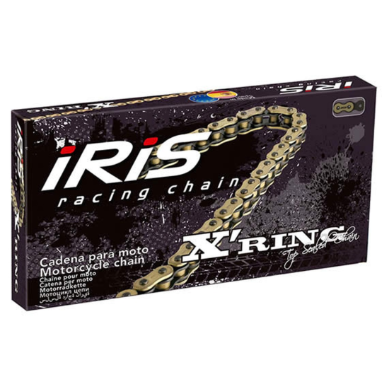 IRIS 525 XR-102 chain (102 links) X-RING (separated + link) color gold (up to 900cc) (39.0KN)